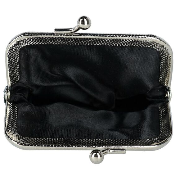 CTM Women's Mesh Cigarette Case with Lighter Pocket and Kiss Lock Closure - Picture 3 of 3